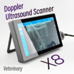 -X8 Color Doppler Ultrasound Scanner 128 Elements 32 Channels Pets Diagnosis Pregnancy Checking