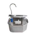 Hexagonal Stainless Steel Pet Drinking Fountain - Image 3