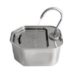 Hexagonal Stainless Steel Pet Drinking Fountain