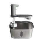 Retangular Stainless Steel Pet Water Fountain - Image 5